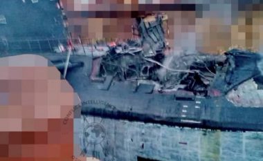 Publikohen imazhet e nëndetëses së shkatërruese ruse, që u godit nga ukrainasit me raketat Storm Shadow