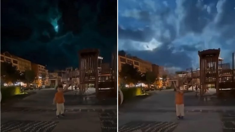 Meteori ndriçon gjatë natës qiellin mbi Turqi