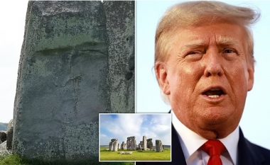 Shumë pretendojnë se kanë parë fytyrën e Donald Trumpit në Stonehenge