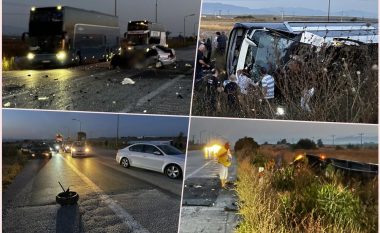 Aksident i rëndë në Selanik mes autobusit me targa të Nishit dhe dy veturave greke – të paktën tre të vdekur dhe dhjetëra të lënduar
