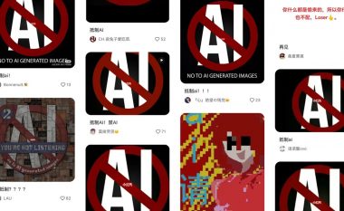 Artistët kinezë bojkotojnë një platformë të madhe të rrjeteve sociale shkaku imazheve të krijuara nga Inteligjenca Artificiale