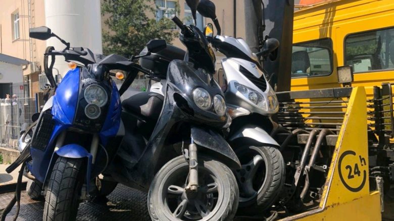 Plani operativ ‘’Skuteri’’, në Ferizaj shqiptohen 58 gjoba dhe konfiskohen 10 motoçikleta