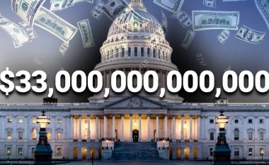 Për herë të parë në histori – borxhi kombëtar i SHBA-së arrin në 33,000,000,000,000 dollarë