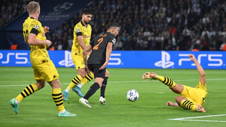 PSG triumfon ndaj Dortmund – vendosin golat e Kylian Mbappe dhe Achraf Hakimi