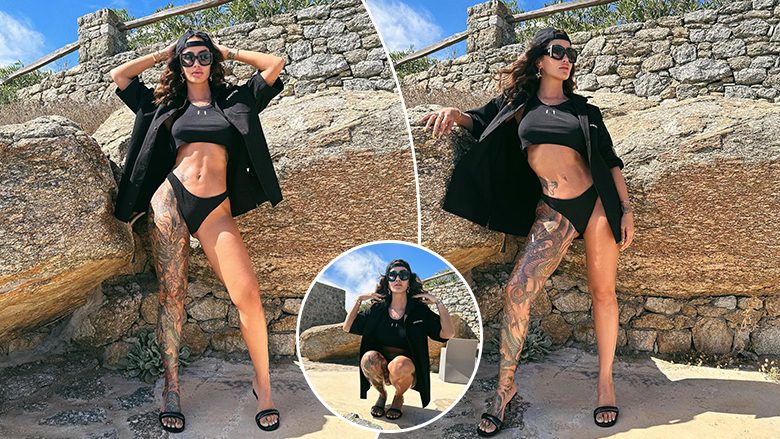 Dafina Zeqiri ekspozon tatuazhet e shumta në fotografitë e reja nga pushimet në Greqi