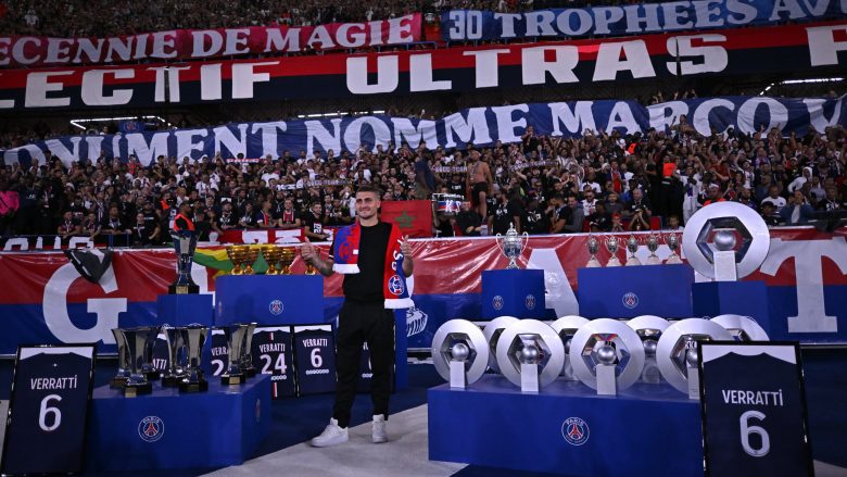 Një lamtumirë me lot në sy e Marco Verratti nga PSG – tifozët i bën nderime lojtarit më të trofeshëm në histori të klubit