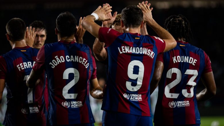 Barcelona fiton me ‘manita’ ndaj Real Betisit,  Felix dhe Cancelo gjejnë golat e parë
