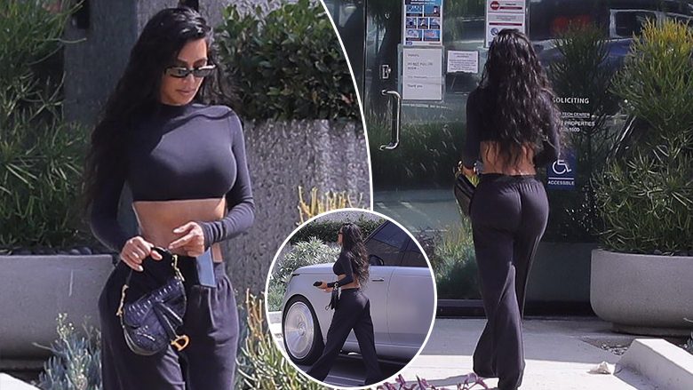 Kim Kardashian duket tejet atraktive në vikend, ndërsa thekson linjat e trupit në tuta sportive
