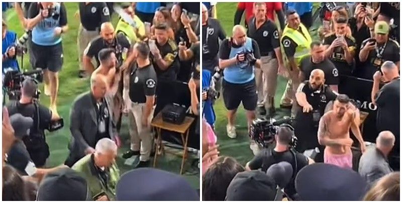 Disa tentuan ta përqafonin, por disa e gjuajtën edhe me shishe uji – Messi shpëtoi mrekullisht nga goditja