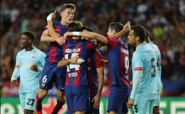 Barcelona e nis fuqishëm në Ligën e Kampionëve, mposht me rezultat të thellë Antwerpin e Arbnor Mujës
