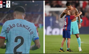 Gjesti i jashtëzakonshëm që bëri Joao Cancelo pas debutimit me Barcelonën – djaloshi i ri nuk do ta harroj kurrë atë moment