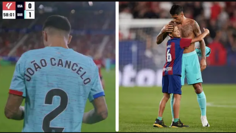 Gjesti i jashtëzakonshëm që bëri Joao Cancelo pas debutimit me Barcelonën – djaloshi i ri nuk do ta harroj kurrë atë moment