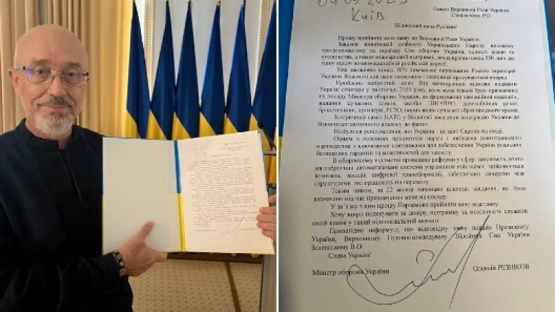 Ministri i Mbrojtjes i Ukrainës, Reznikov ka dorëzuar letrën e dorëheqjes