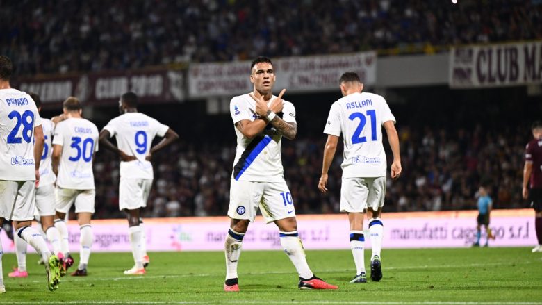Lautaro Martinez tërheq për dore Interin, argjentinasi shënon ‘poker’ ndaj Salernitanas