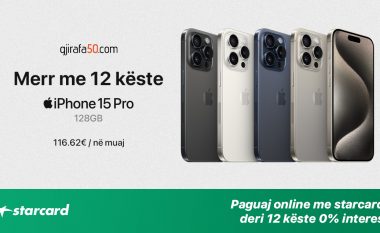 Blej iPhone 15 Pro për vetëm 116.62€ në muaj