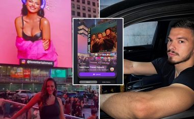 Xhuli shfaqet në Times Square, Andi zbulon 'hilen' se si çdo njeri mund të shfaqet për 15 sekonda në 'billboard'