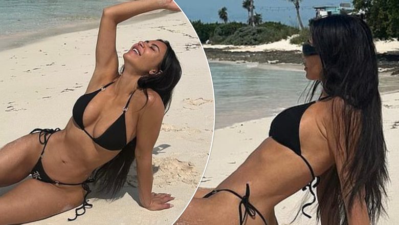 Kim Kardashian provokon me linjat joshëse në pozat e reja me bikini