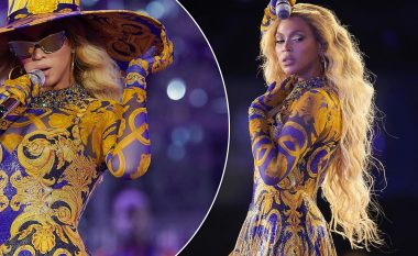 Beyonce shfaqet me fustan 'Versace' në një nga koncertet e fundit - u deshën 600 orë për ta punuar