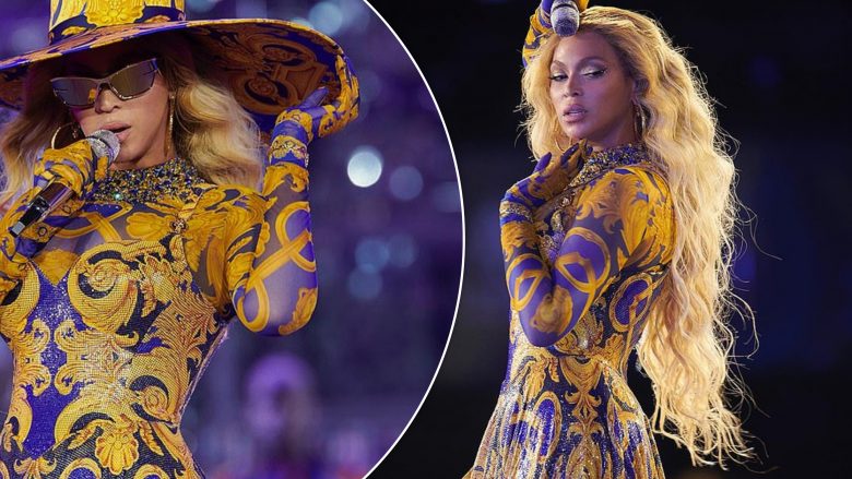 Beyonce shfaqet me fustan ‘Versace’ në një nga koncertet e fundit – u deshën 600 orë për ta punuar