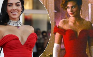 Dukja me fustanin e kuq e Georgina Rodriguez në Festivalin e Filmit në Venecia e frymëzuar nga Julia Roberts në “Pretty Woman”