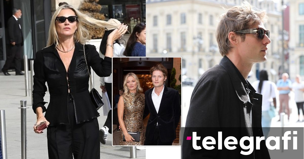 Kate Moss mbërrin në Paris me të dashurin Kontin Nikolai von Bismarck pasi hodhi poshtë thashethemet për ndarje