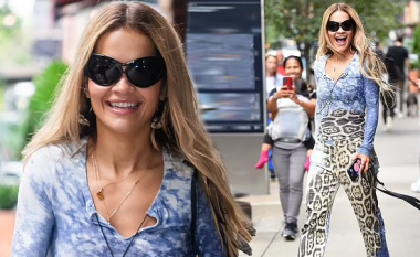Rita Ora merr vëmendje me një tjetër veshje unike rrugëve të New Yorkut