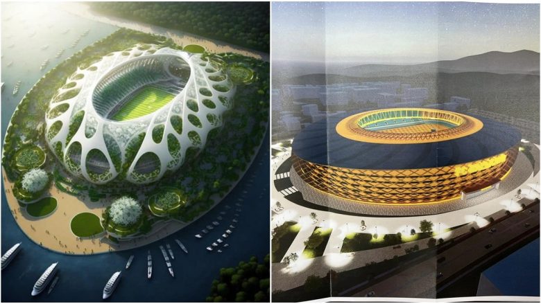 Kryetari i Gjilanit poston foto të një stadiumi modern dhe ironizon me projektin e Suharekës për stadiumin e ri