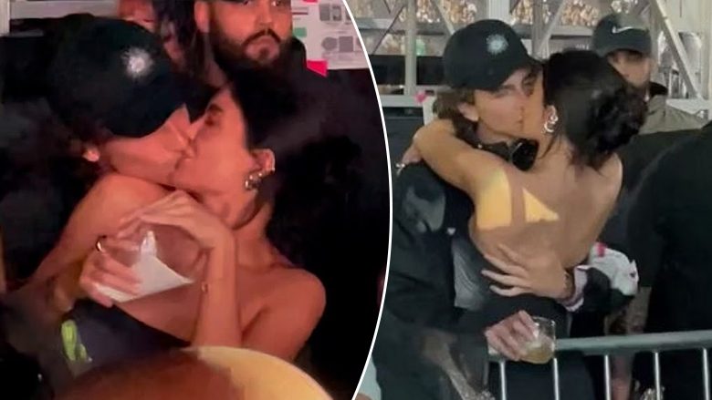 Kylie Jenner dhe i dashuri i saj i ri Timothee Chalamet xhirohen duke u puthur plot afsh në koncertin e Beyonces