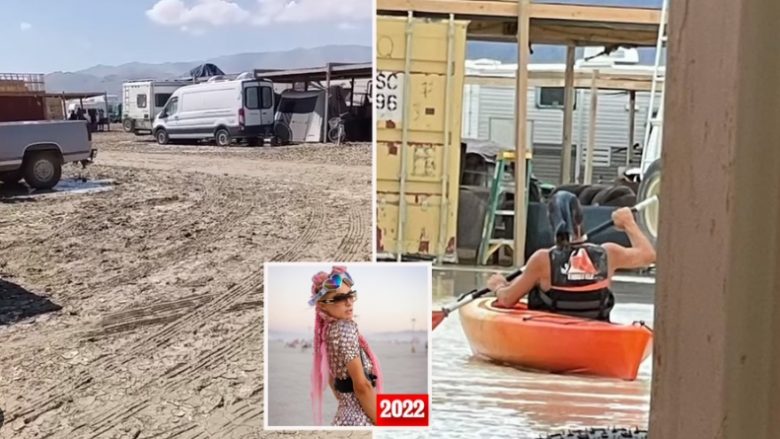 Së paku një i vdekur dhe mbi 70 mijë njerëz të ngecur në festivalin ‘Burning Man’, pas shirave të rrëmbyeshëm në Nevada