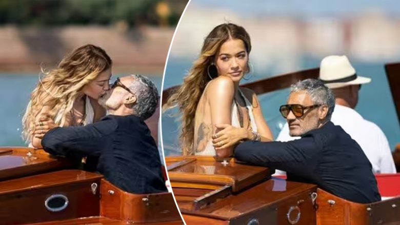 Rita Ora dhe burri i saj shpërfaqin dashurinë e tyre duke shkëmbyer një puthje pasionante në Festivalin e Filmit në Venecia