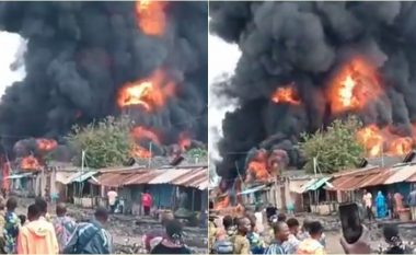 Të paktën 35 të vdekur, pamje të një zjarri masiv që shpërtheu në një depo të paligjshme karburantesh në Benin të Afrikës