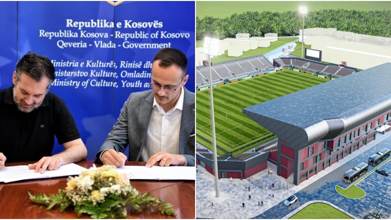 Hajrulla Çeku zbulon projektin përfundimtar për stadiumin e Gjilanit: 15 milionë euro për ndërtimin e tij