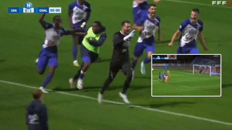 Çmenduri në Francë, portieri pret penalltinë në minutën e fundit dhe shënon në shtesë golin e barazimit