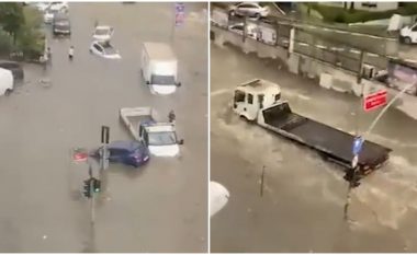 Përmbytje të mëdha në Stamboll pas reshjeve të dendura të shiut