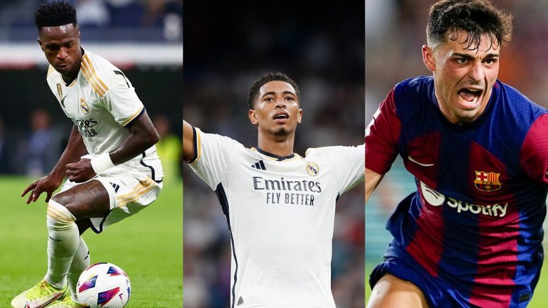 Nga Vinicius Jr te Bellingham dhe Pedri – 20 lojtarët më të vlefshëm në La Liga