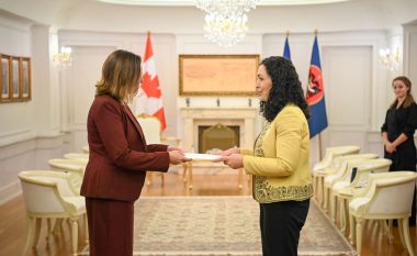 Osmani pranoi letrat kredenciale nga ambasadorja e re jorezidente e Kanadasë në Kosovë