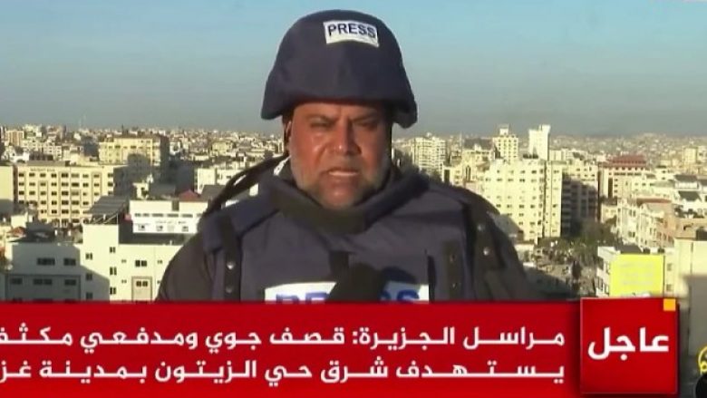 Një ditë më parë iu vra gruaja, vajza e djali gjatë sulmeve ajrore të izraelitëve – gazetari i Al Jazeera vazhdon punën duke raportuar nga terreni