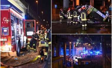 “Ka shumë të vdekur”, fjalët e para të zjarrfikësve që arritën në vendin ku u aksidentua autobusi në Venedik - që humbën jetën 21 persona