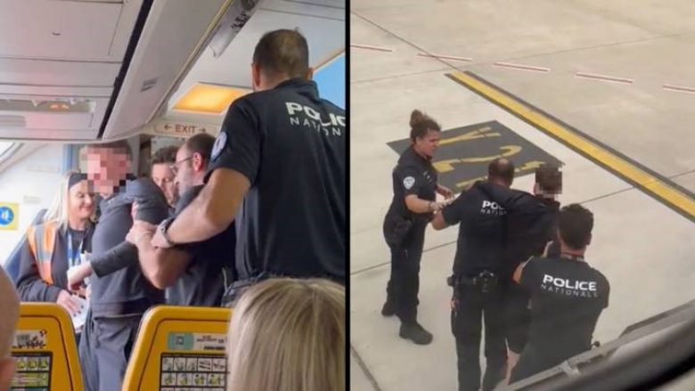 Ua prishte rehatinë pasagjerëve tjerë, piloti i aeroplanit që udhëtonte Liverpool-Ibiza detyrohet të ulet në Francë – turma i gëzohet largimit të turistit