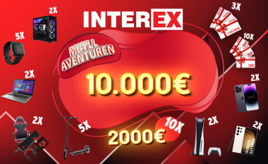 Interex përmbyll aventurën me 10.000 euro cash
