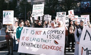 Marsh në Prishtinë në mbështetje të Palestinës