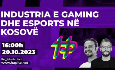 Këtë të premte në HaPiTe – Industria e Gaming dhe Esports në Kosovë