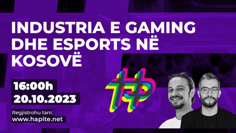 Këtë të premte në HaPiTe – Industria e Gaming dhe Esports në Kosovë