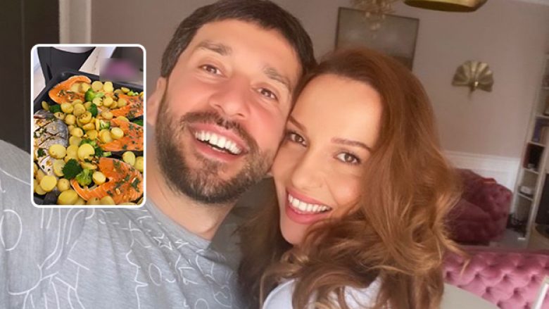 Megjithëse janë një familje vegane, Teuta Krasniqi tregon se bashkëshorti i saj gatuan mish