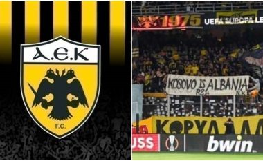 Klubi grek, AEK, reagon për banerin "Kosova është Shqipëri"