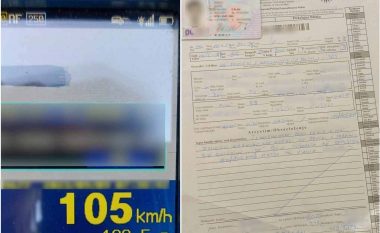 Tejkaloi shpejtësinë e lejuar në rrugën e Kamenicës, gjobitet me 300 euro dhe ndalim të vozitjes në afat prej tre muaj