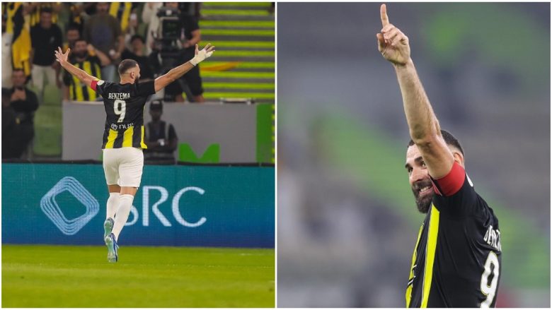 Benzema mahnit me një supergol dhe një asistim në ndeshjen e fundit të Al-Ittihad