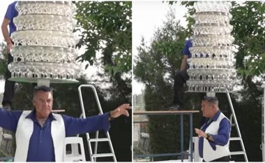 Burri nga Qipro thyen rekordin Guinness pasi balancoi 319 gota vere në kokë