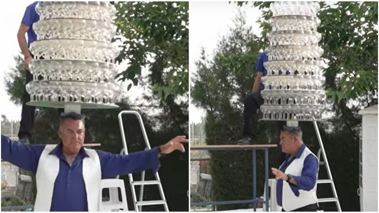 Burri nga Qipro thyen rekordin Guinness pasi balancoi 319 gota vere në kokë