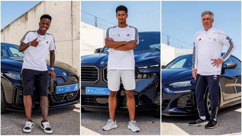 Lojtarët dhe trajneri i Real Madridit pajisen me makinat e reja elektrike BMW